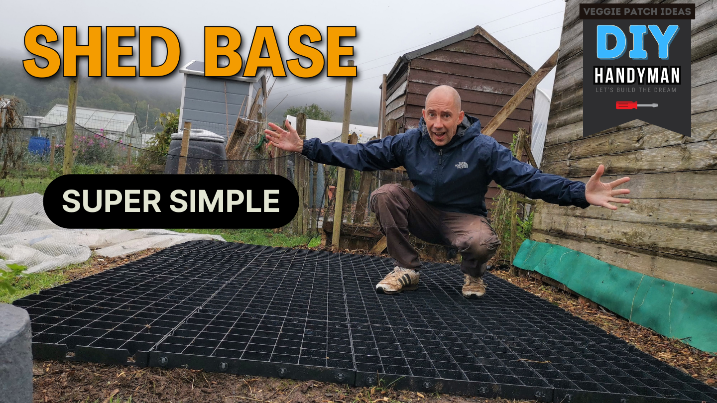 How to fit a plastic Shed base? Veggie Patch Ideas