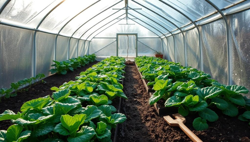 winter polytunnel
